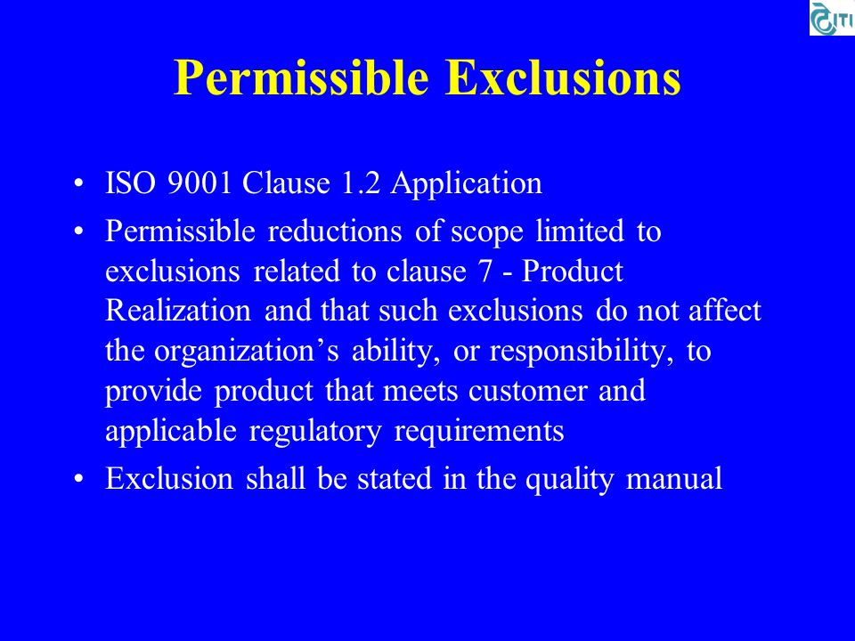 Exclusion Clauses